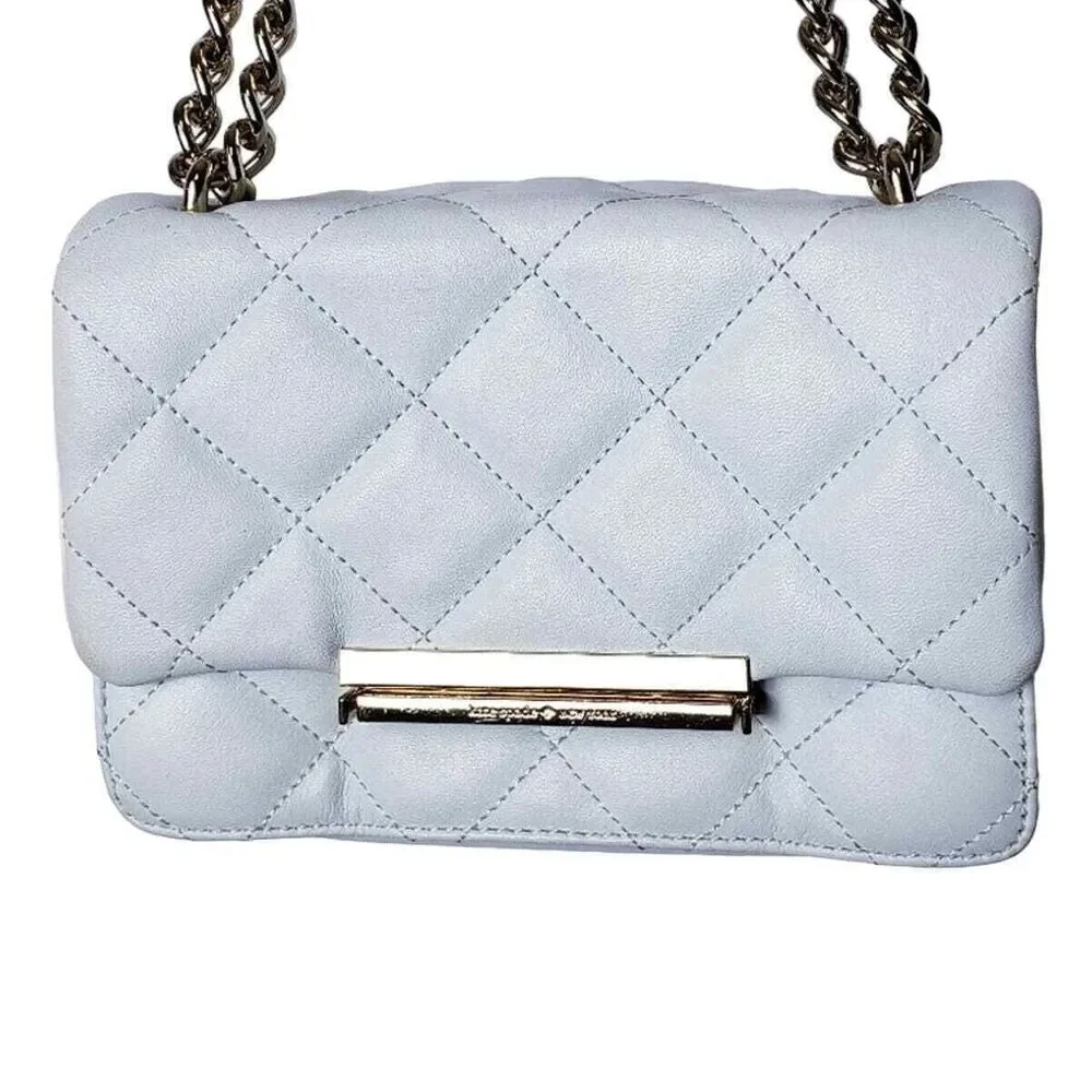 Kate Spade Emerson Place Lawren Quilted Leather Chain Adjustable Strap Crossbody